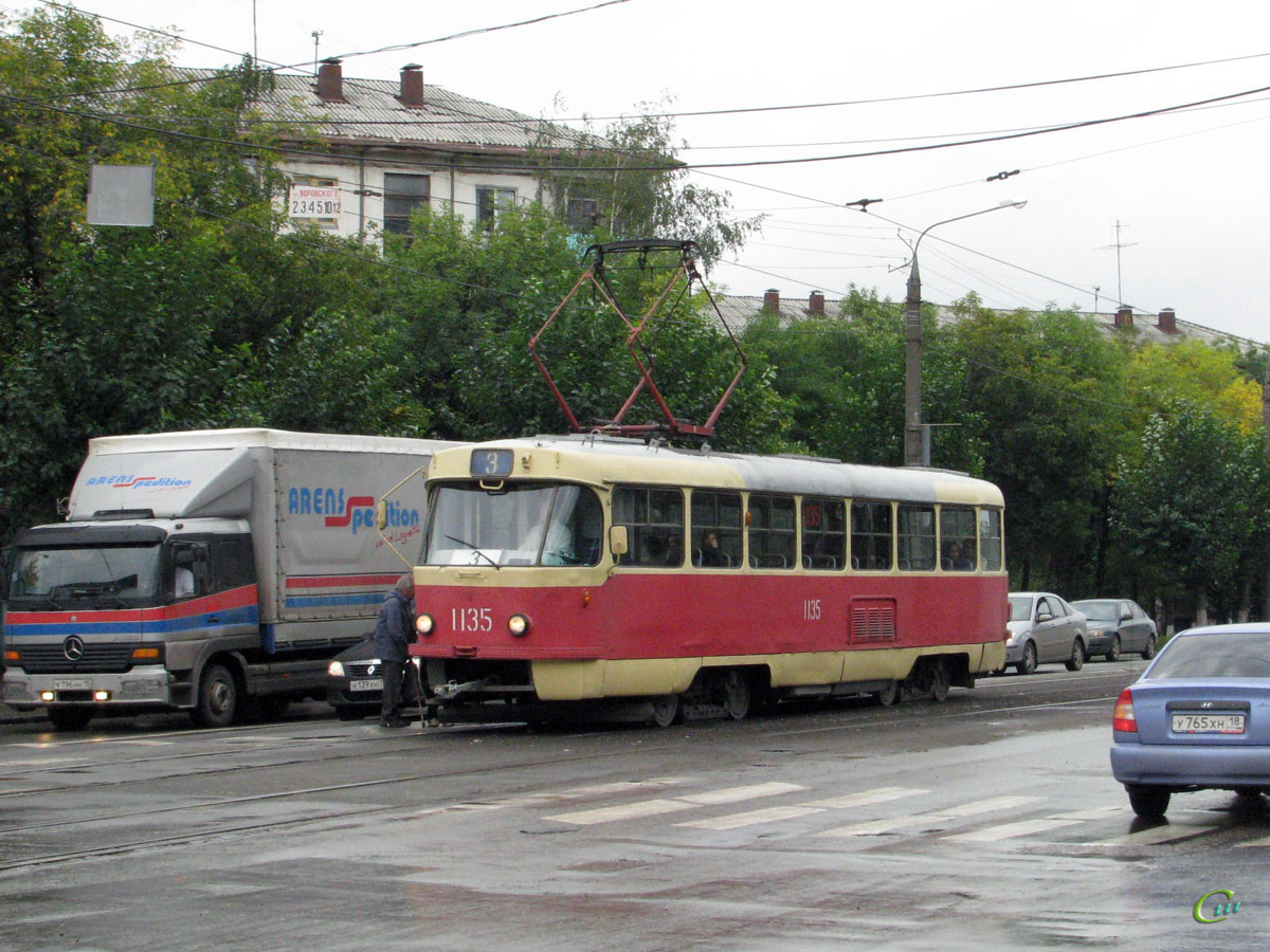 Ижевск. Tatra T3 (двухдверная) №1135