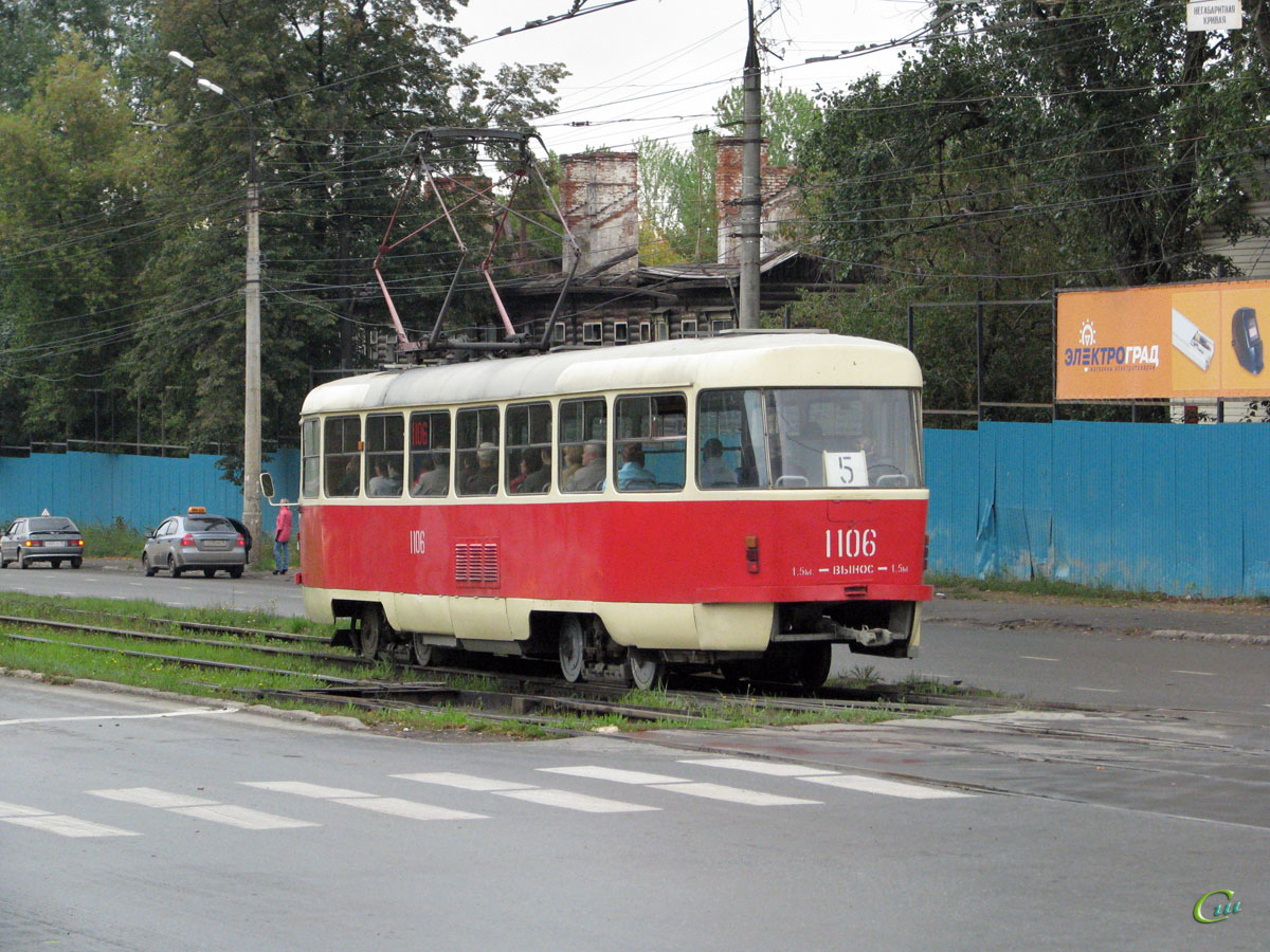 Ижевск. Tatra T3 (двухдверная) №1106
