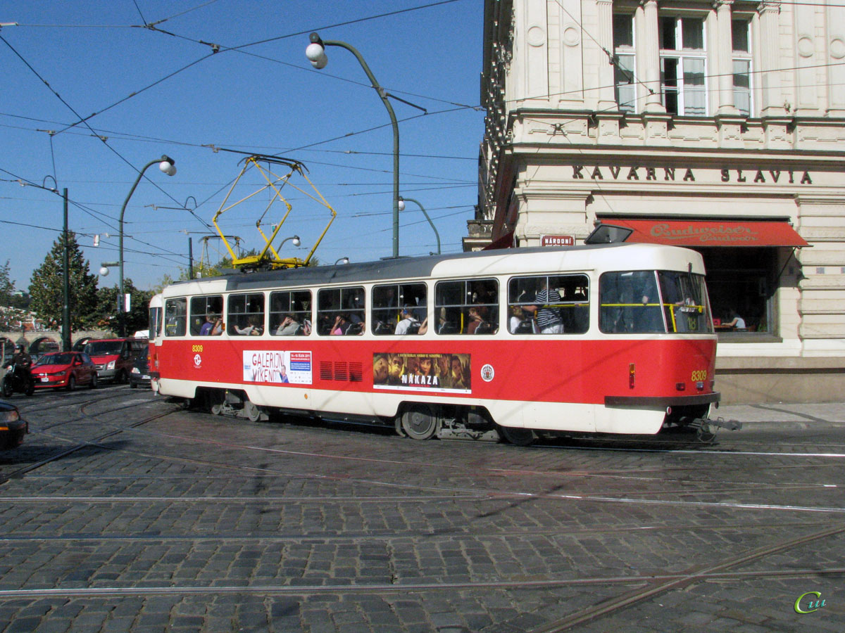Прага. Tatra T3R.P №8309