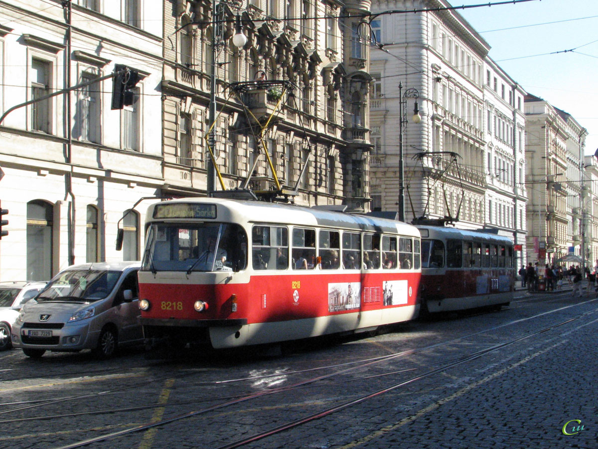 Прага. Tatra T3R.P №8218