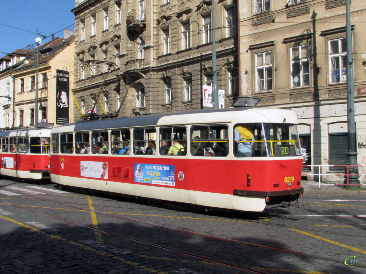 Прага. Tatra T3R.P №8219