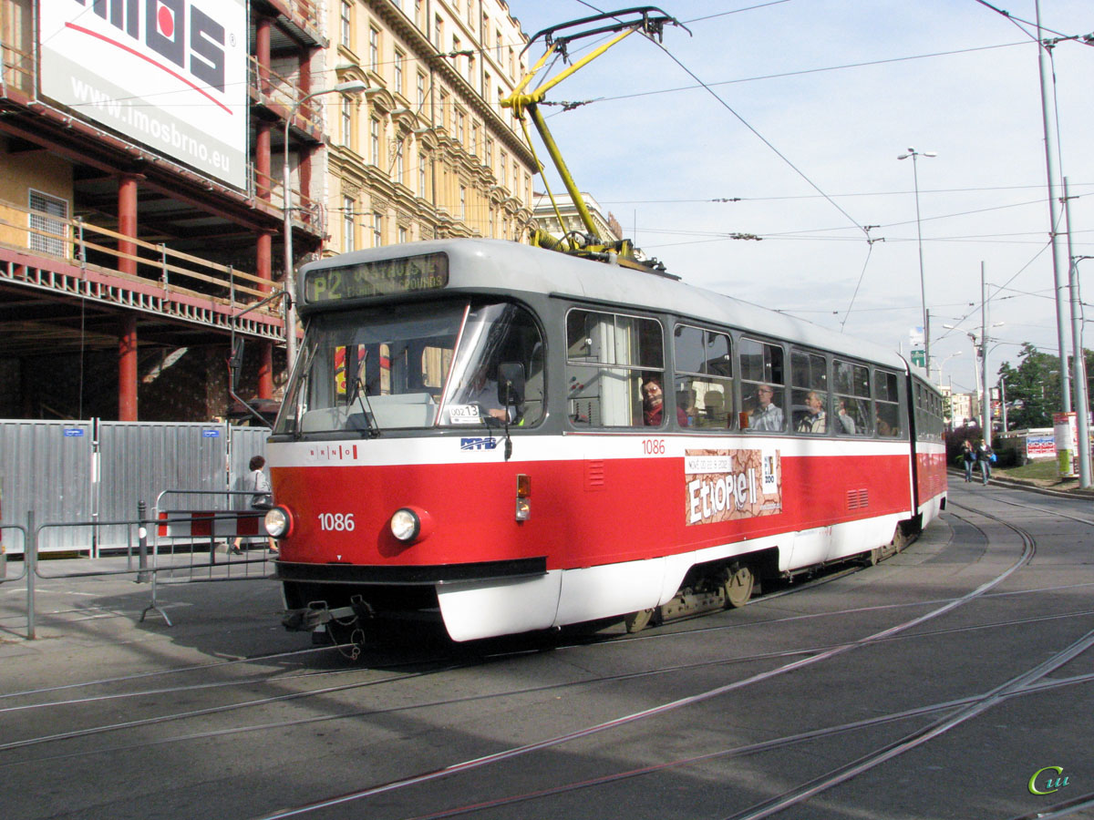 Брно. Tatra K2 №1086