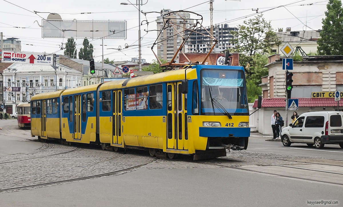 Киев. Tatra KT3 №412