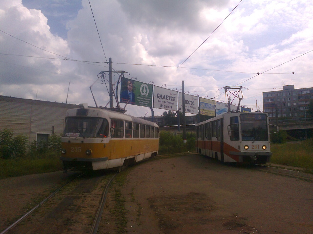 Тверь. Tatra T3SU №235, 71-608К (КТМ-8) №261