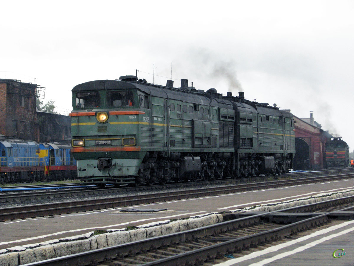 Рыбинск. 2ТЭ10В-3455
