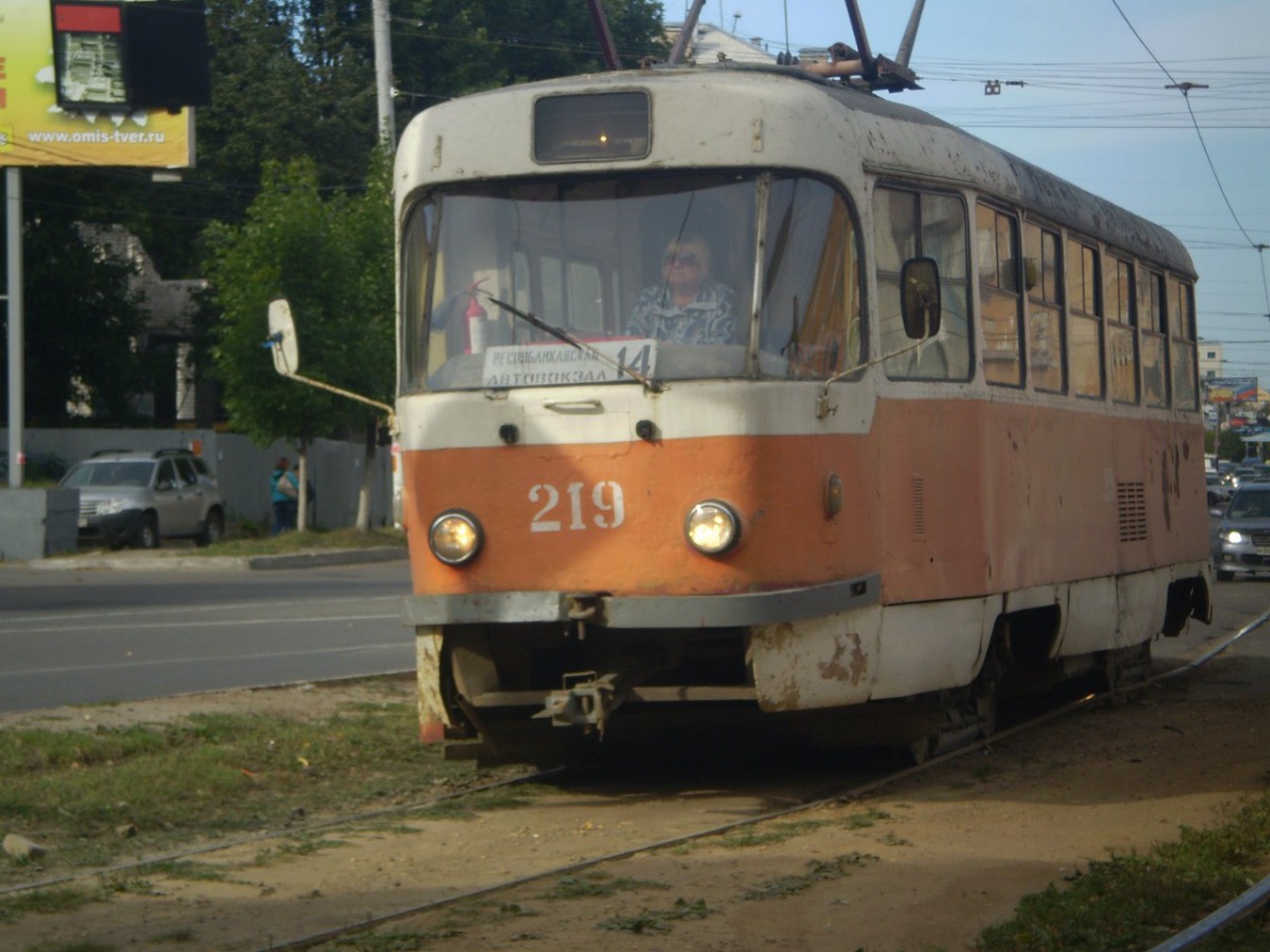 Тверь. Tatra T3SU №219