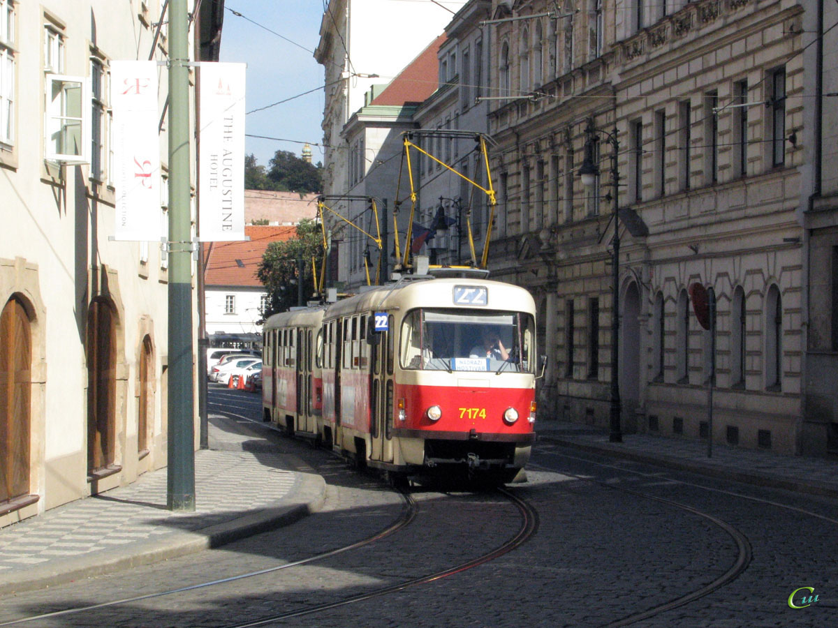 Прага. Tatra T3SUCS №7174