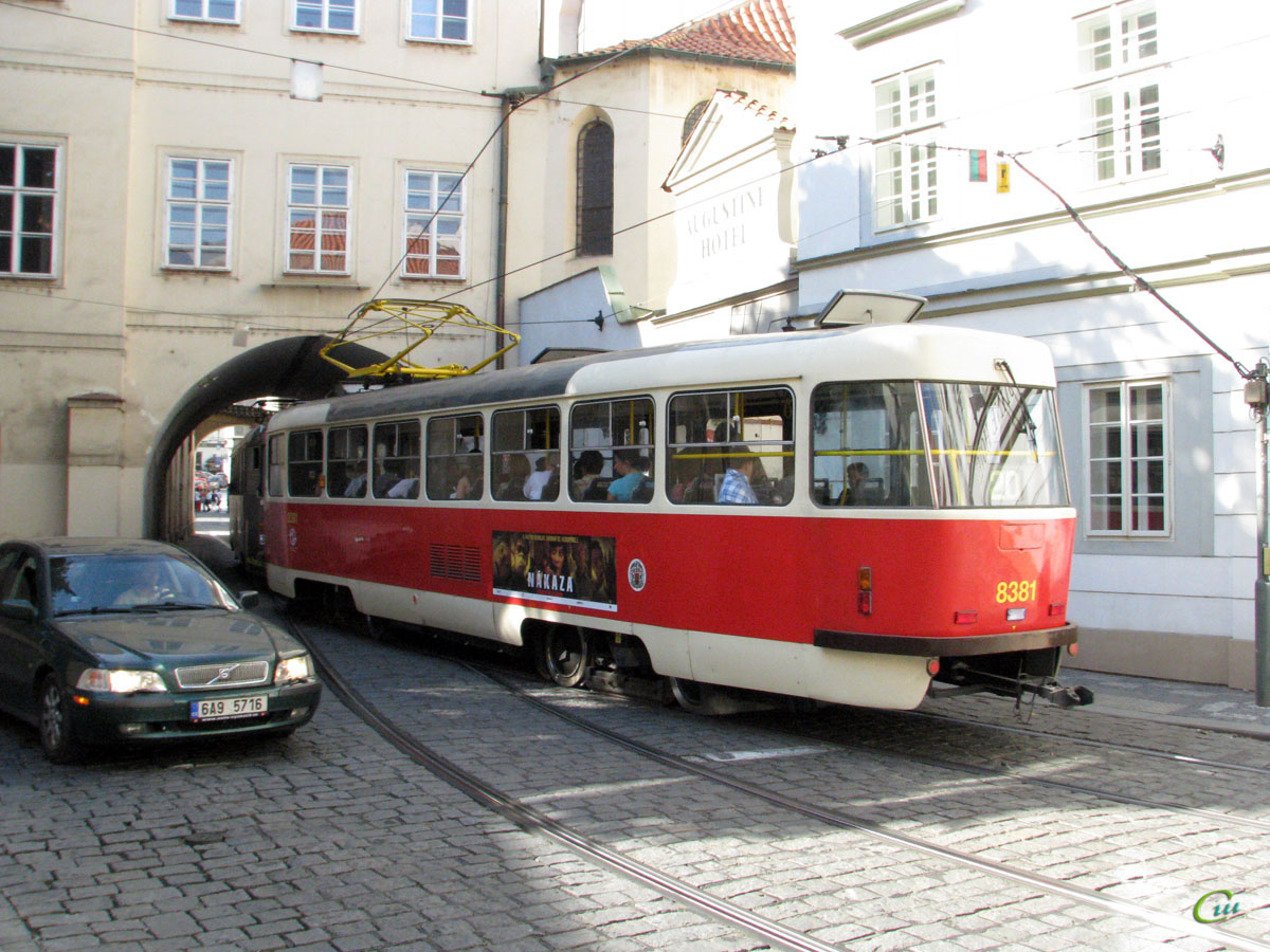 Прага. Tatra T3R.P №8381