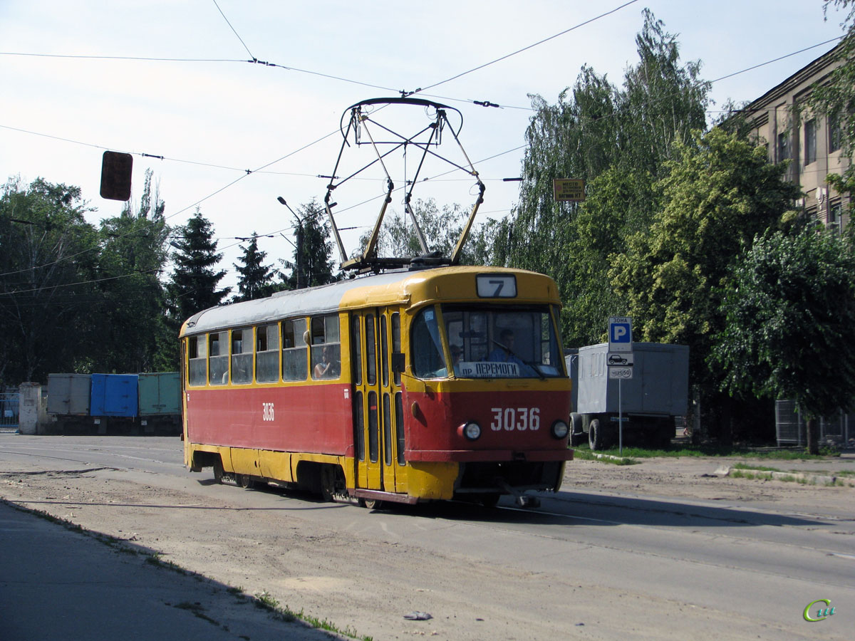 Харьков. Tatra T3 (двухдверная) №3036