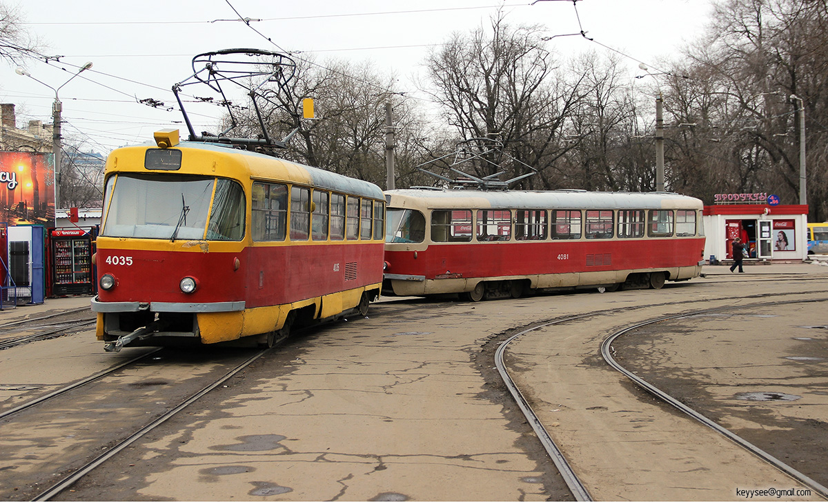Одесса. Tatra T3SU №4035, Tatra T3SU №4081