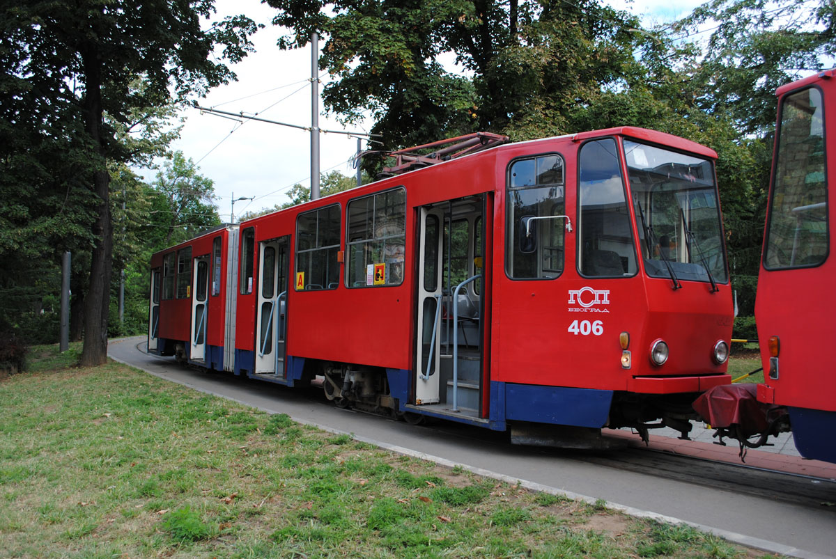 Белград. Tatra KT4M-YUB №406