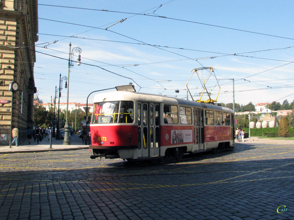 Прага. Tatra T3R.P №8373