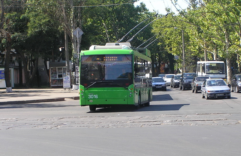 Одесса. Троллейбус ТролЗа-5265 Мегаполис №3016, маршрут 9