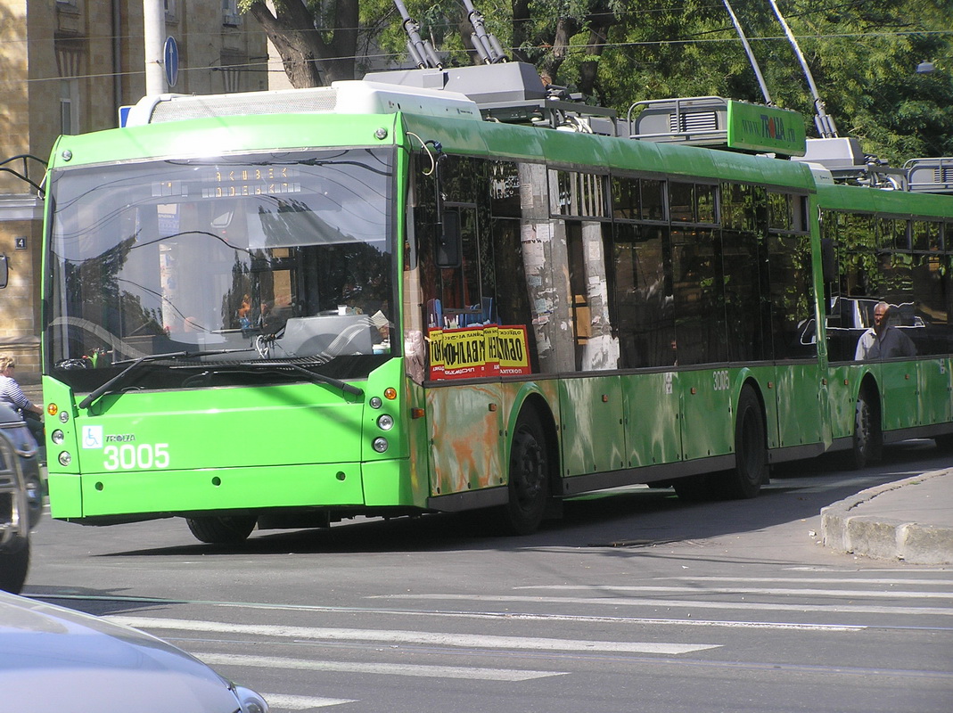 Одесса. Троллейбус ТролЗа-5265 Мегаполис №3005, маршрут 2
