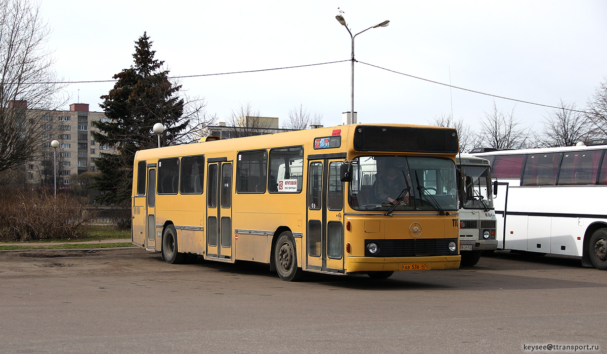 Выборг. DAB (Scania N112CL) ав536