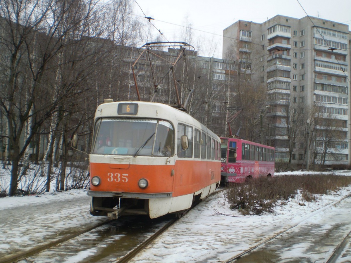 Тверь. Tatra T3SU №335, 71-608К (КТМ-8) №259
