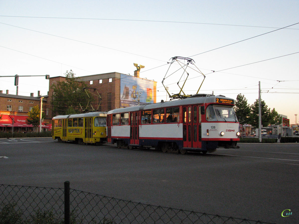 Оломоуц. Tatra T3 №138, Tatra T3 №134