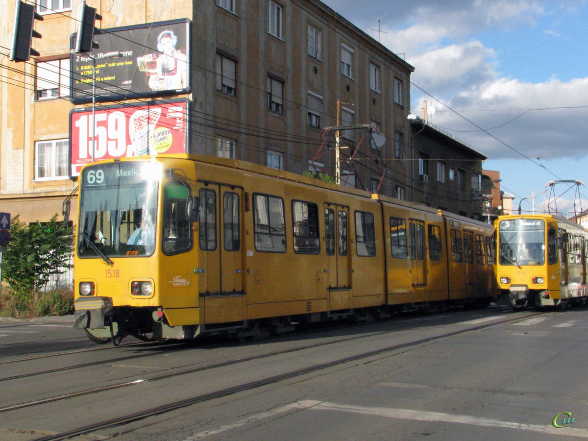 Будапешт. Duewag TW6000 №1518