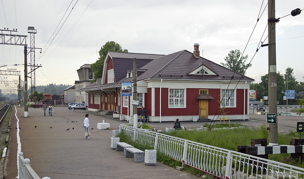 Приозерск. Здание вокзала станции Приозерск