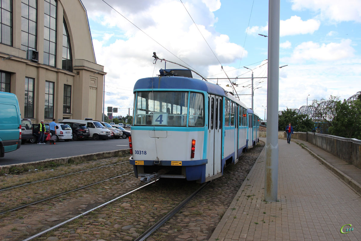 Рига. Tatra T3A №30318