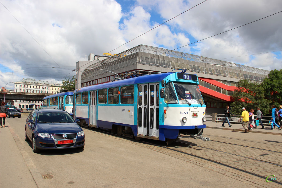 Рига. Tatra T3A №30721