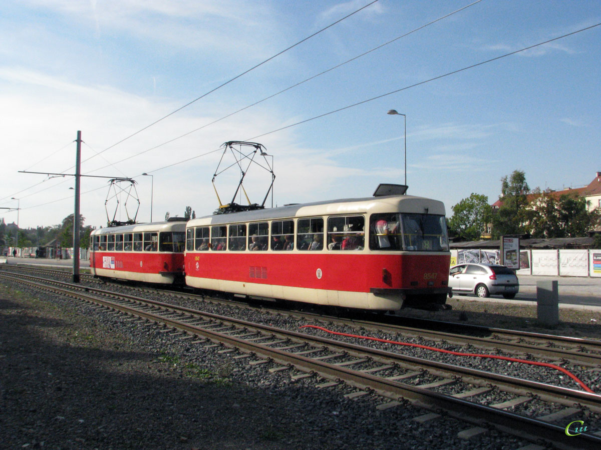Прага. Tatra T3R.P №8546, Tatra T3R.P №8547