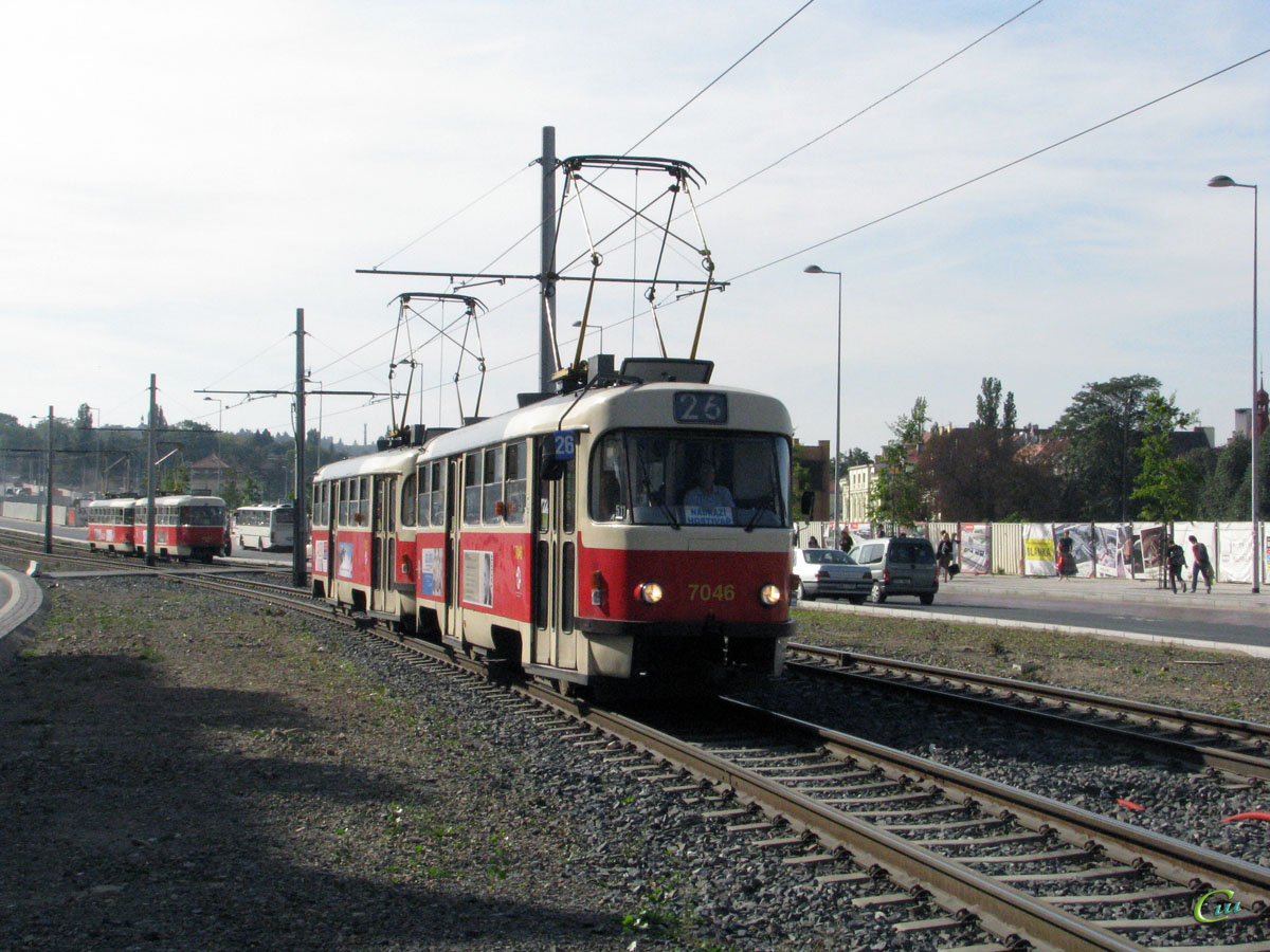 Прага. Tatra T3SUCS №7046