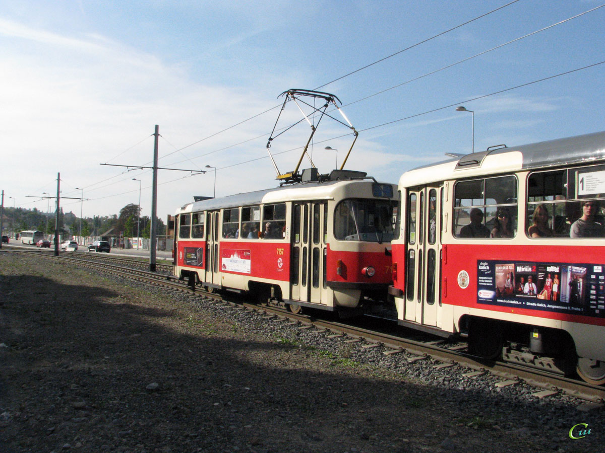 Прага. Tatra T3SUCS №7157