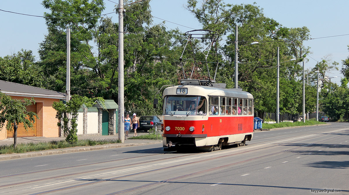 Одесса. Tatra T3SUCS №7030