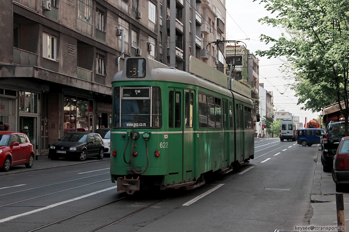 Белград. Duewag GT6 №622