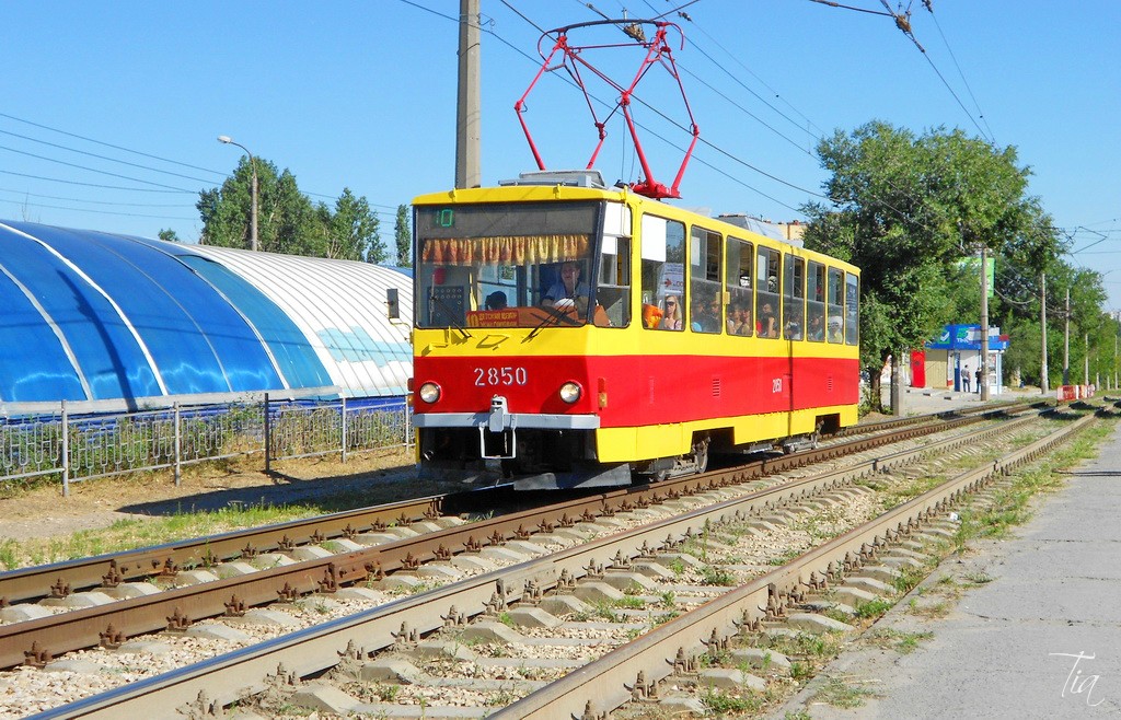 Волгоград. Tatra T6B5 (Tatra T3M) №2850