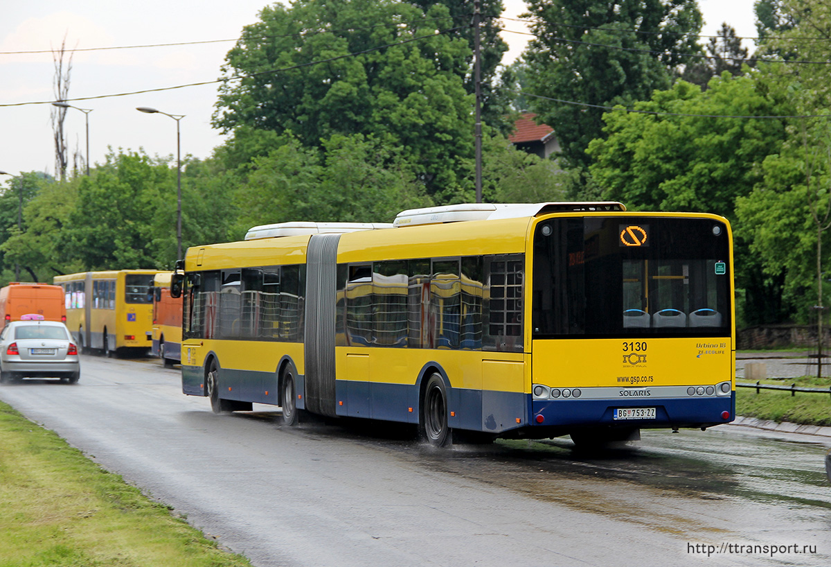 Белград. Автобус Solaris Urbino 18 № 3130 (BG 753-ŽZ)