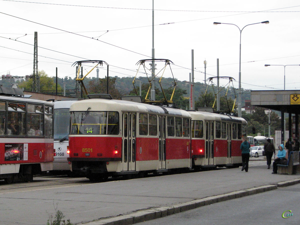 Прага. Tatra T3R.P №8499, Tatra T3R.P №8501