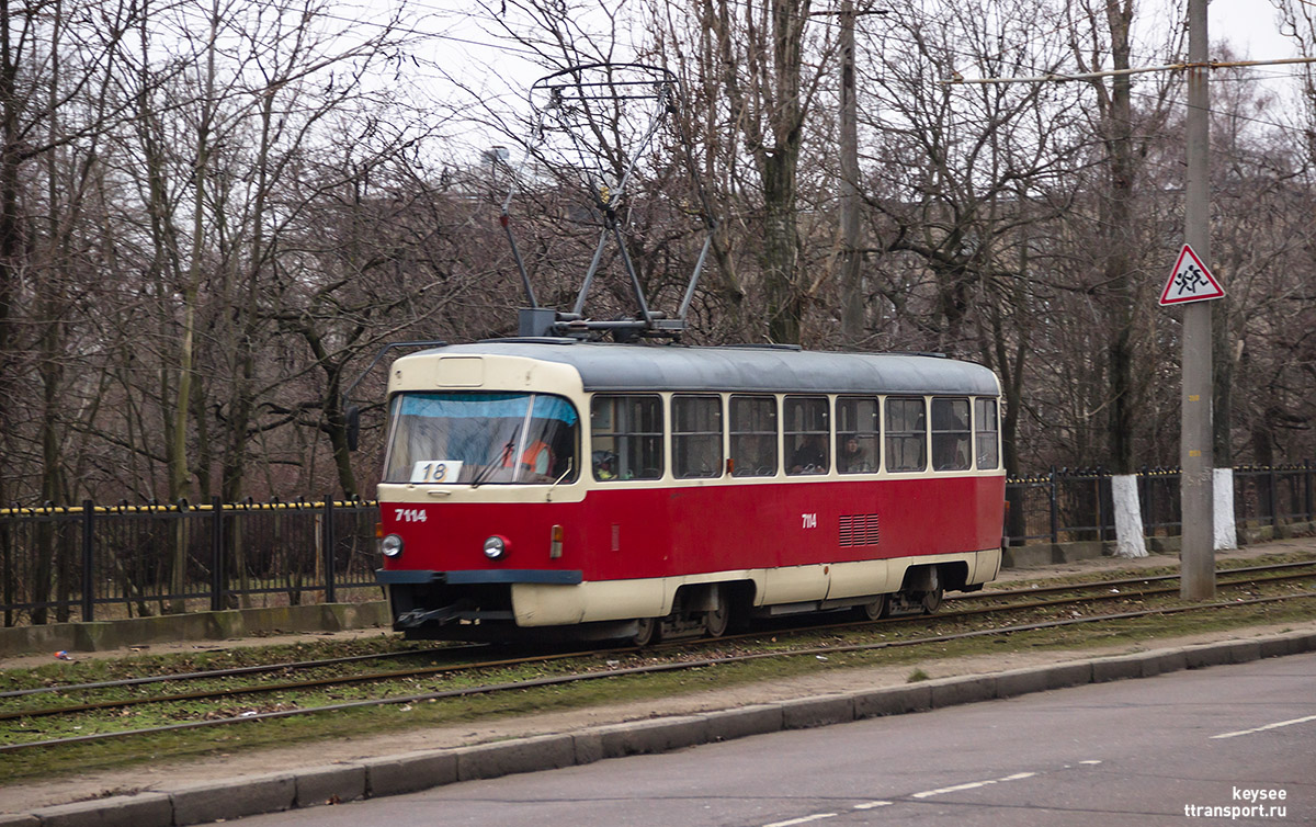 Одесса. Tatra T3SUCS №7114