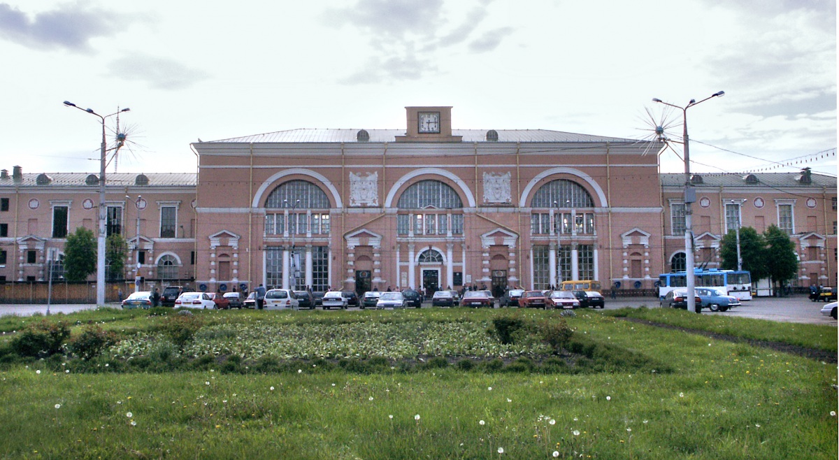 Витебск. Здание железнодорожного вокзала до реконструкции 2009-2011 гг