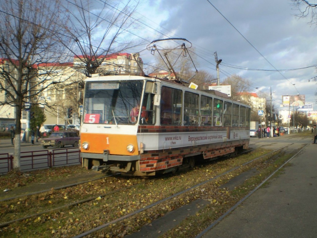 Тверь. Tatra T6B5 (Tatra T3M) №1
