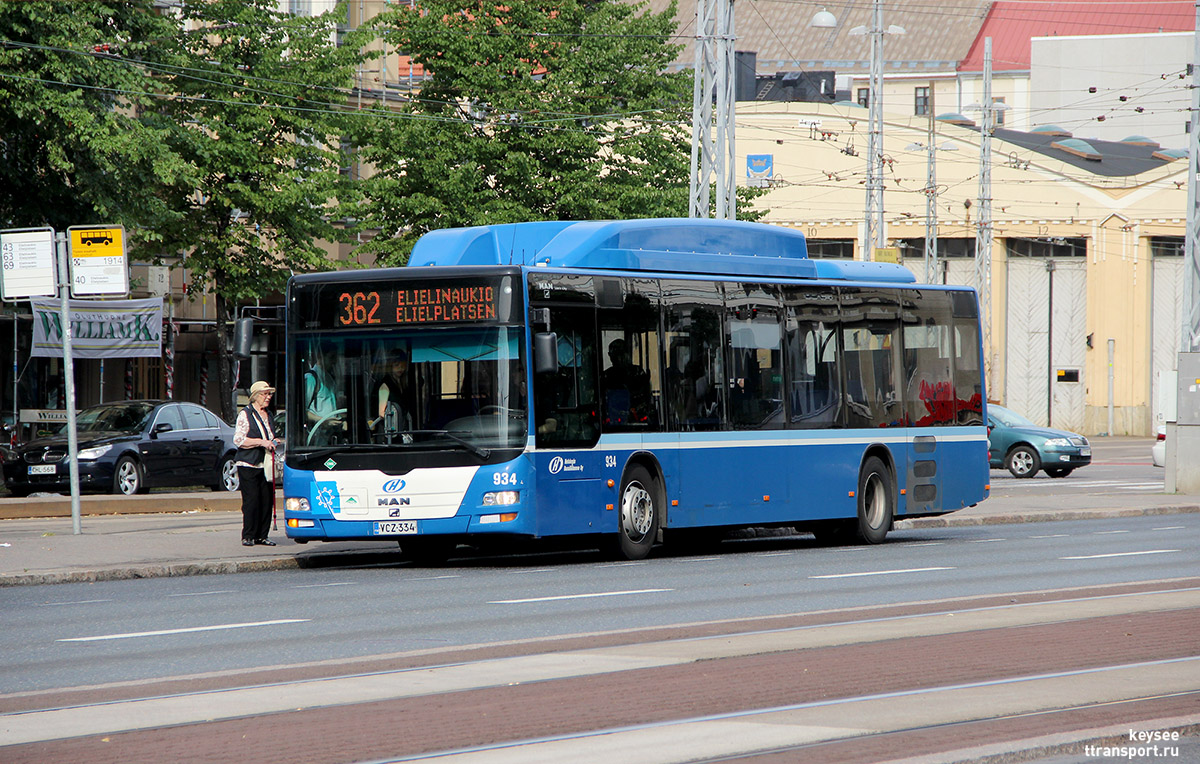 Хельсинки. MAN A21 Lion's City NL243 VCZ-334