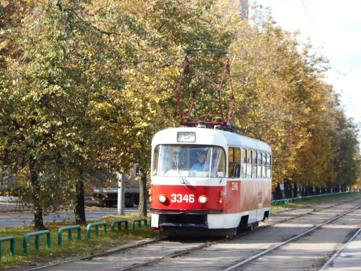 Москва. Tatra T3 (МТТМ) №3346