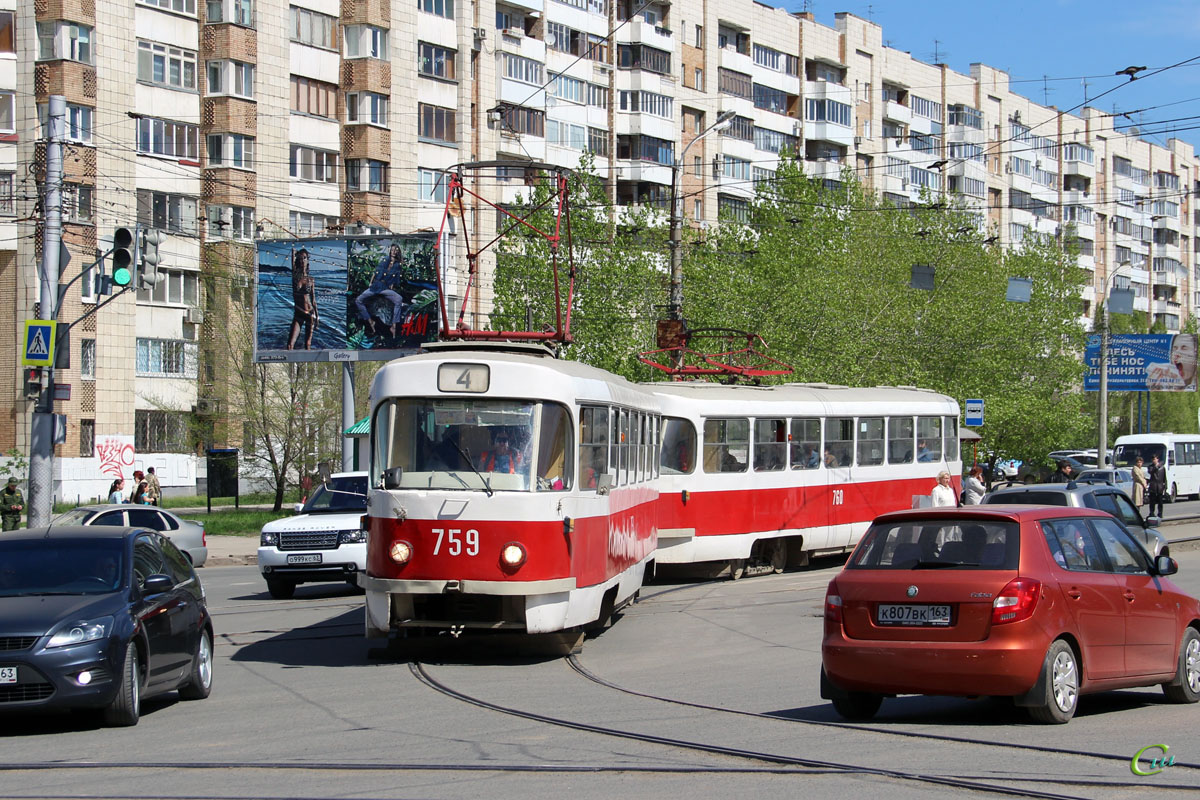 Самара. Tatra T3 (двухдверная) №759