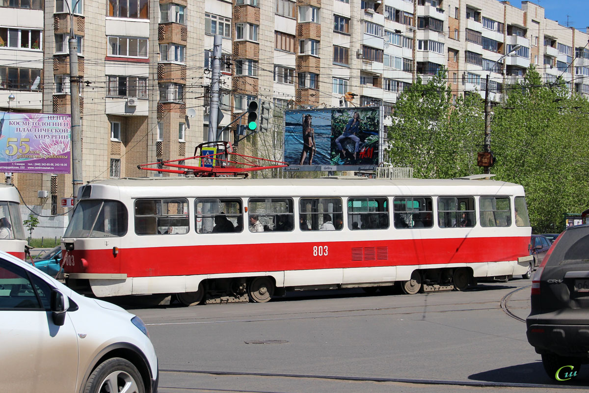 Самара. Tatra T3SU №803