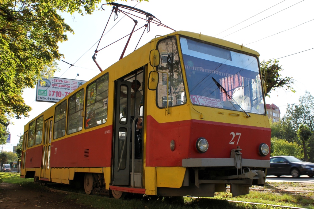 Тверь. Tatra T6B5 (Tatra T3M) №27