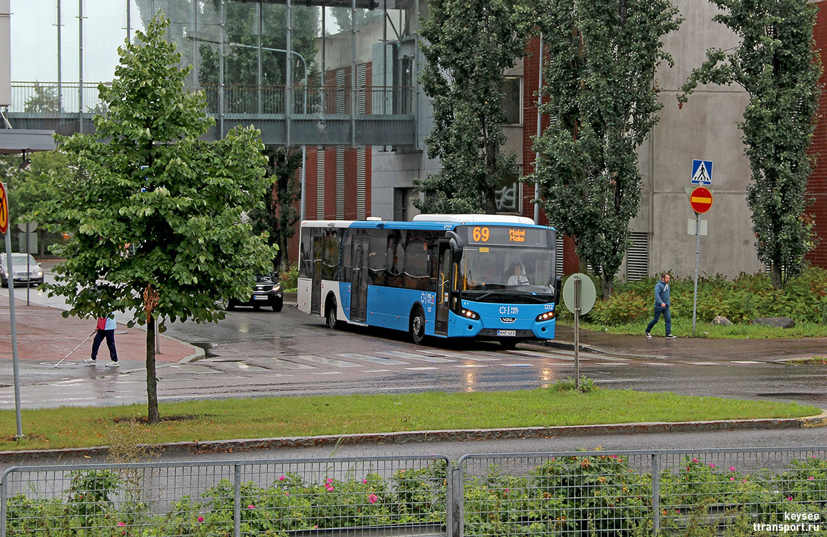 Хельсинки. Автобус VDL Citea SLE-129 № 1212 (KMC-423), маршрут 69