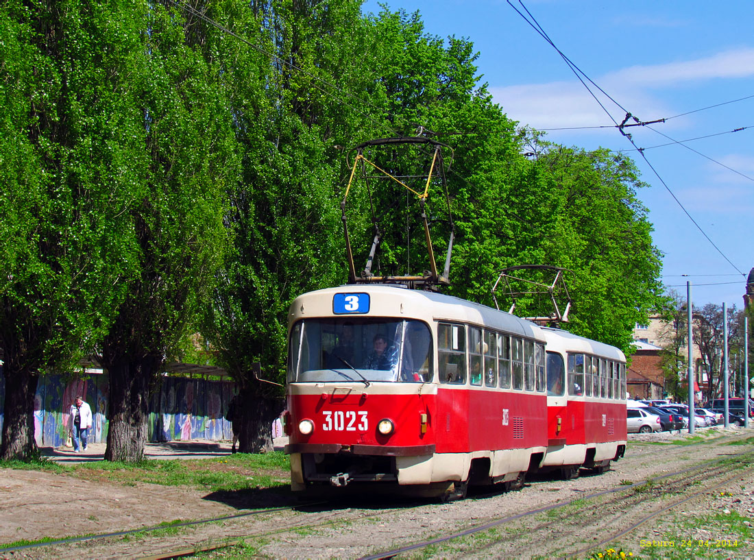 Харьков. Tatra T3SU №3023