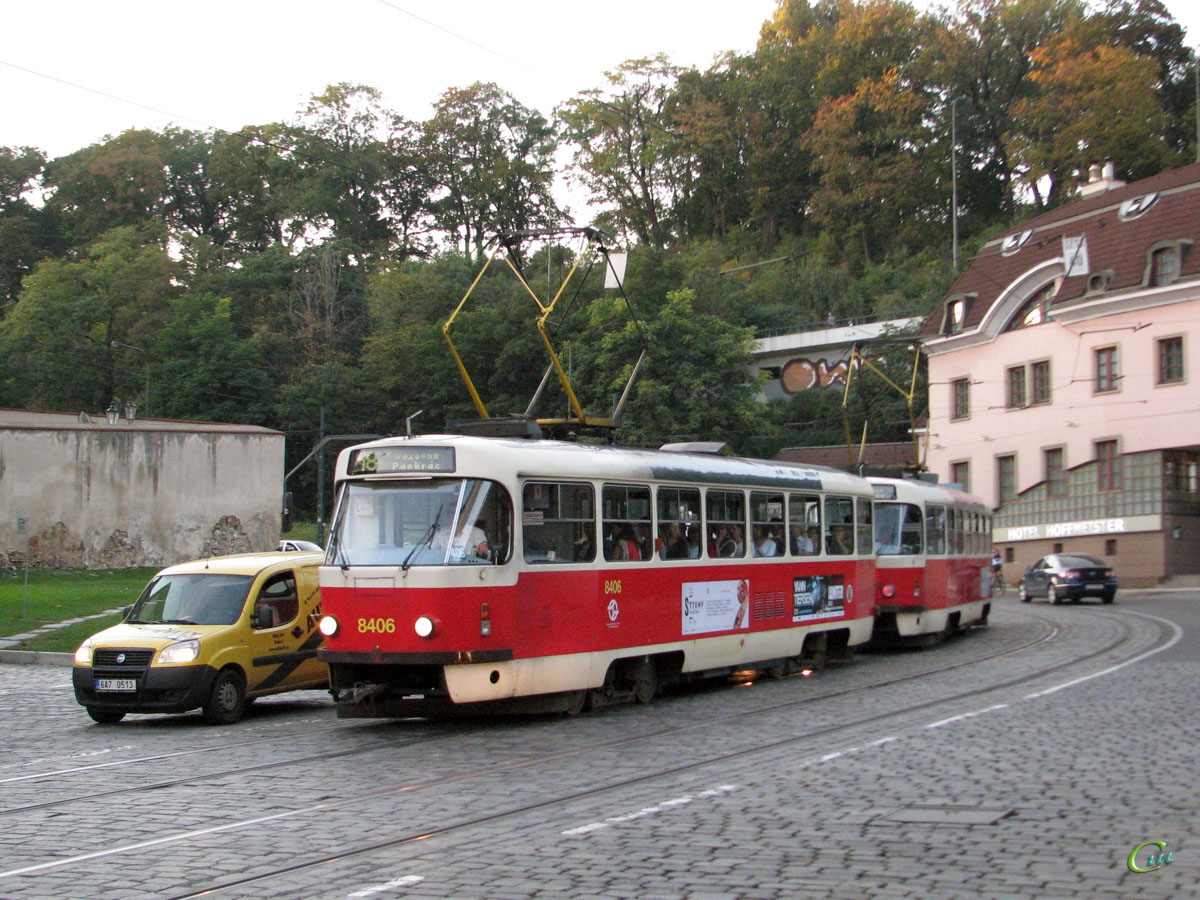 Прага. Tatra T3R.P №8406