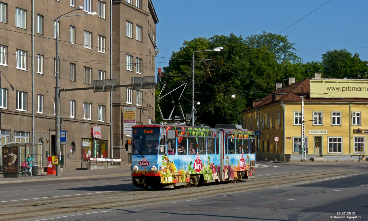 Таллин. Tatra KT4D №155