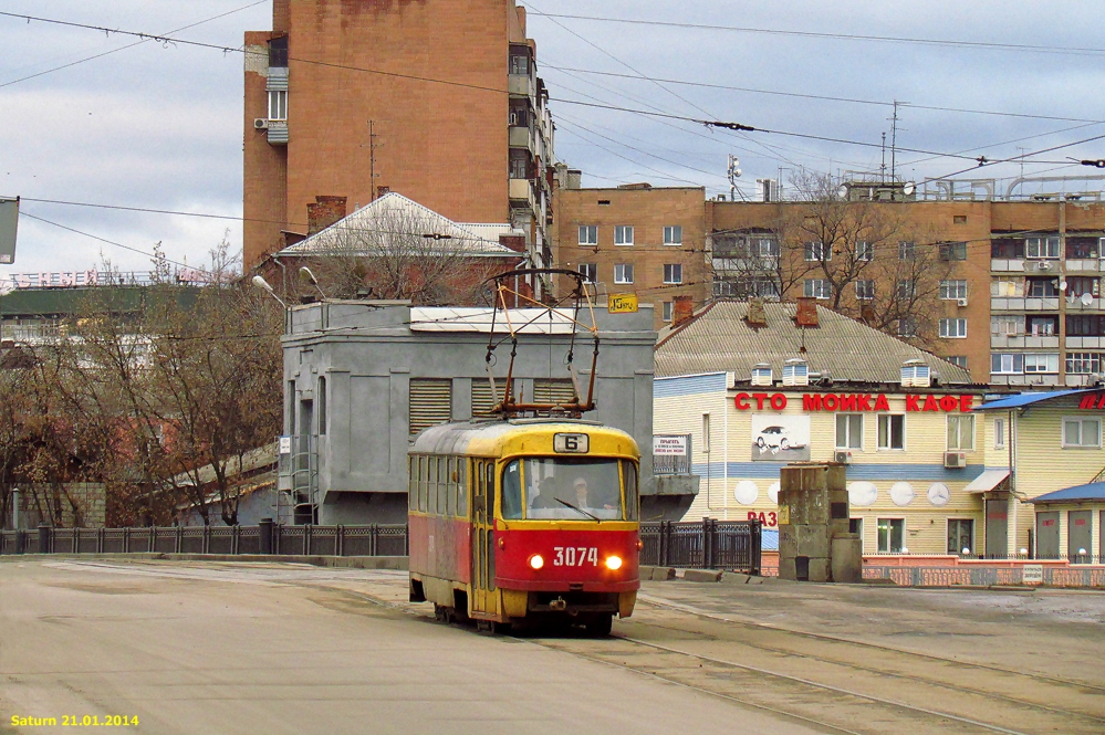 Харьков. Tatra T3 (двухдверная) №3074