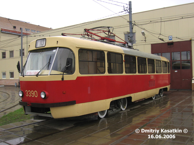 Москва. Tatra T3 (МТТА) №3390