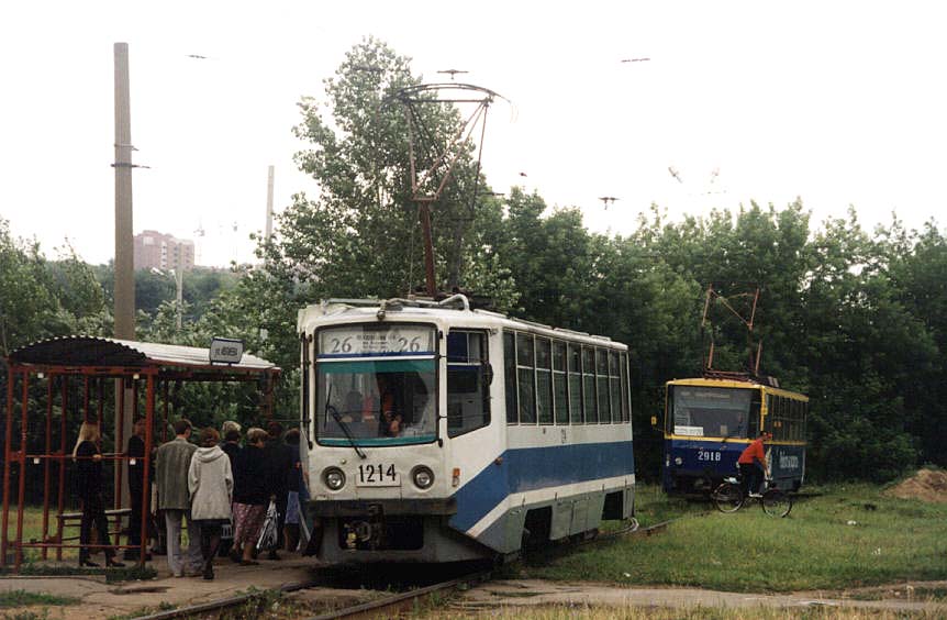 Нижний Новгород. 71-608КМ (КТМ-8М) №1214, Tatra T6B5 (Tatra T3M) №2918