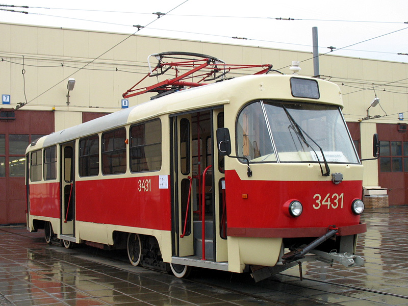 Москва. Tatra T3 (МТТЧ) №3431