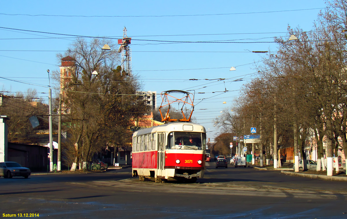 Харьков. Tatra T3 (двухдверная) №3071